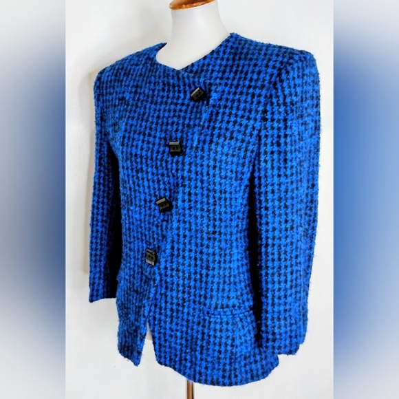 VINTAGE HERRINGBONE BOUCLE JACKET - Picture 5 of 11